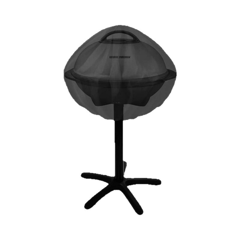 Wasserdichte Grillabdeckung Mit Leicht Abnehmbarem Griff, 50 Cm Durchmesser, 210d Oxford-gewebe, Schwarz.