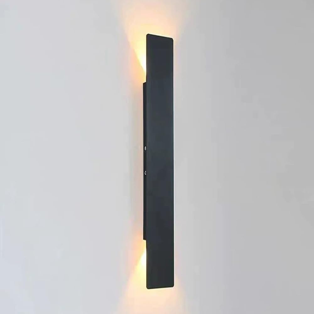 Moderne Außenwandleuchte, Langer Lichtstreifen, 41 Cm, Geeignet Für Veranden, Terrassen Oder Gehwege (schwarz).