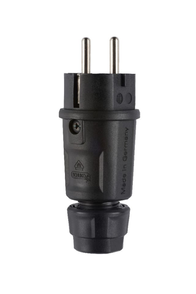 Abl Hightech Ip54 Schuko-Stecker Mit Doppelter Erdung - 100000064 [2 Stück]