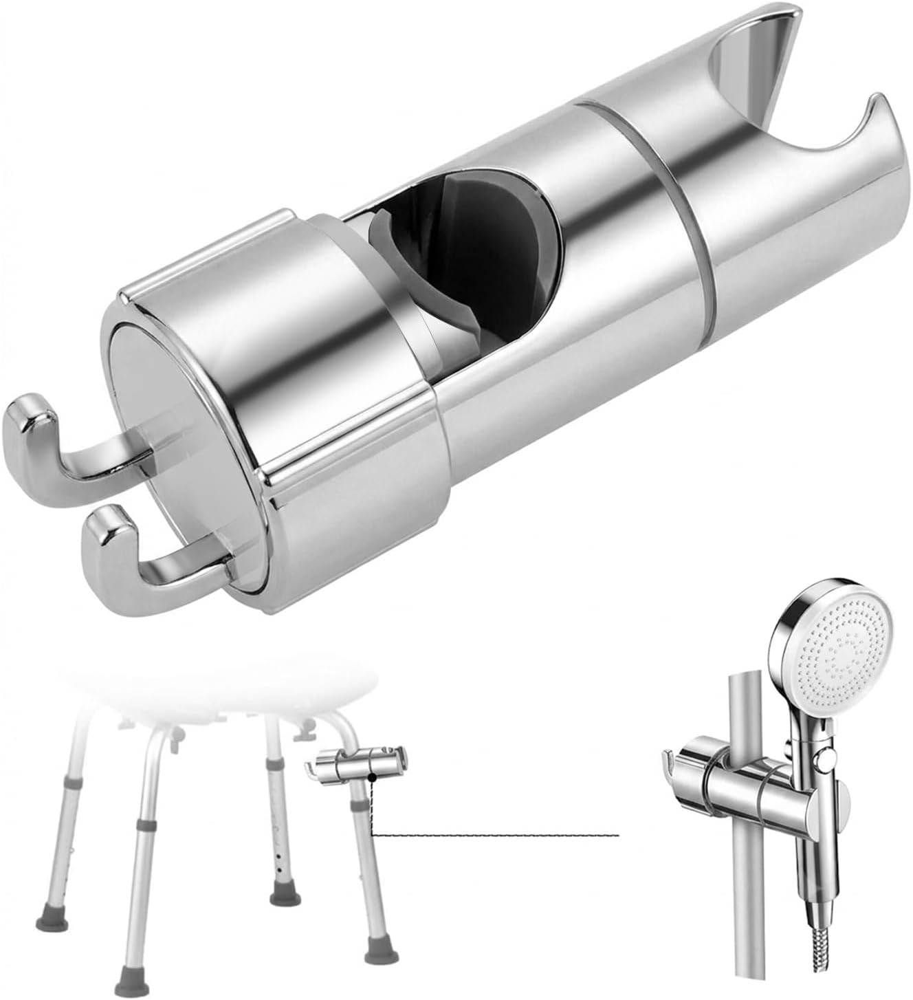 Halterung Für Handbrausekopf, Geeignet Für Duschstühle, Duschhocker Und Toiletten Mit Spülfunktion Werkzeuglose Montage.