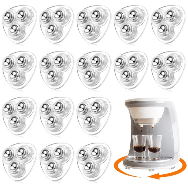 16 Mini-möbelrollen, Geräuschlose 360-grad-möbelrollen, Universelle Klebe-möbelrollen