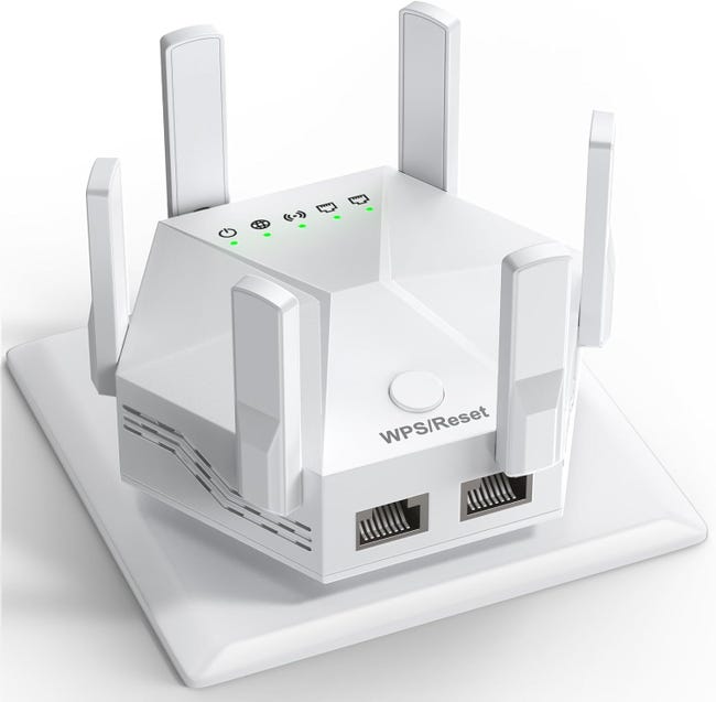 Wi-fi-signalverstärker, Drahtloser Signalverstärker, Dualband 5 Ghz/2,4 Ghz, 1200 Mbit/s, Übertragung Über Große Entfernungen.