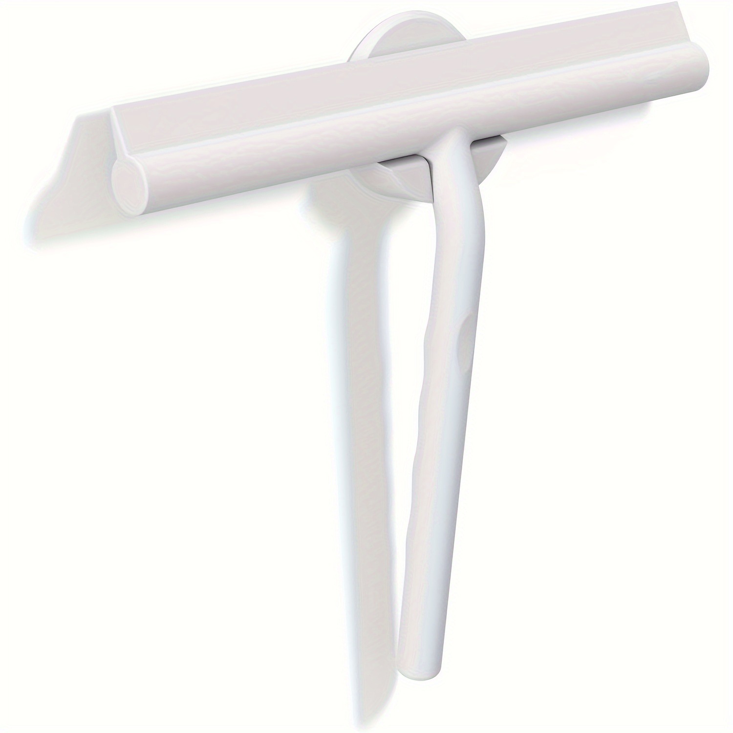 Silikon-fensterreiniger Mit Magnethaken, 28 Cm, Weiß, Geeignet Für Fenster Und Badezimmer.