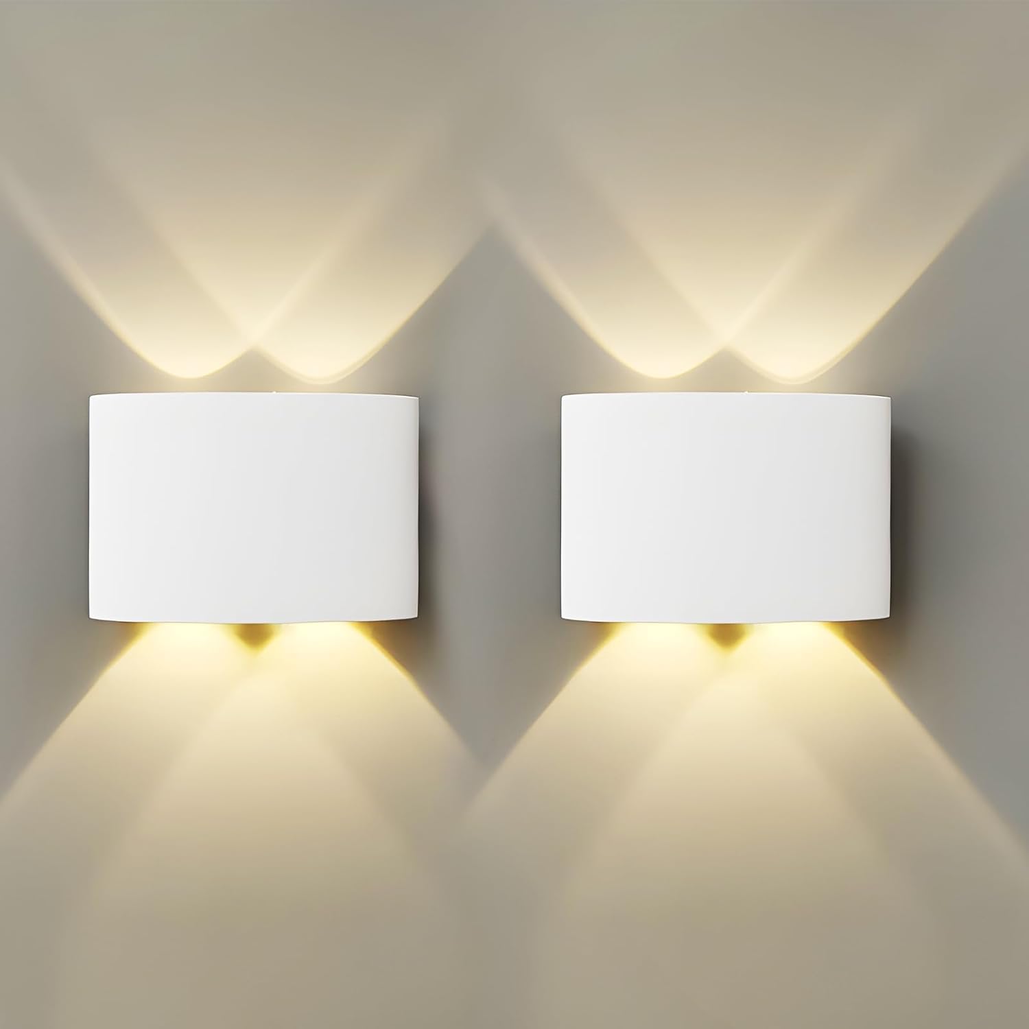 Led-wandleuchten, 4 W, Warme Farbtemperatur 3000 K, 2er-set, Moderner Stil, Geeignet Für Schlafzimmer Und Flure.