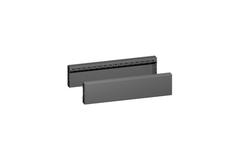 Rittal VX Seitenplinthe Paneelset 600x100mm Schwarzes Stahl - 8660033