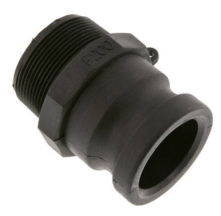 Camlock DN 50 (2'') Polypropylen-Kupplung R 2'' Außengewinde Typ F MIL-C-27487 Bild 3