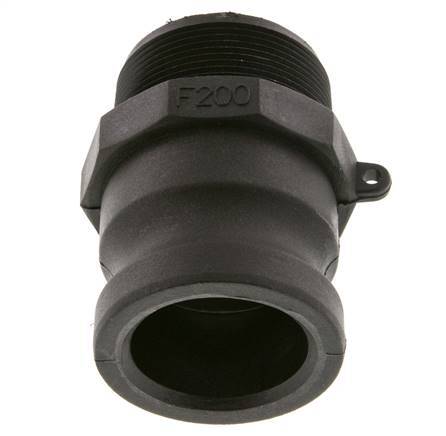 Camlock DN 50 (2'') Polypropylen-Kupplung R 2'' Außengewinde Typ F MIL-C-27487 Bild 4