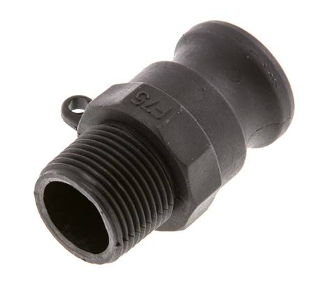 Camlock DN 20 (3/4'') Polypropylen-Kupplung R 3/4'' Außengewinde Typ F MIL-C-27487 [2 Stück]