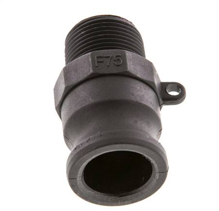 Camlock DN 20 (3/4'') Polypropylen-Kupplung R 3/4'' Außengewinde Typ F MIL-C-27487 [2 Stück] Bild 4