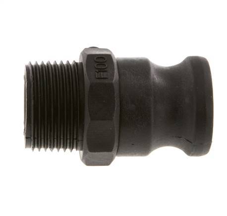 Camlock DN 25 (1'') Polypropylen-Kupplung R 1'' Außengewinde Typ F MIL-C-27487 [2 Stück] Bild 2
