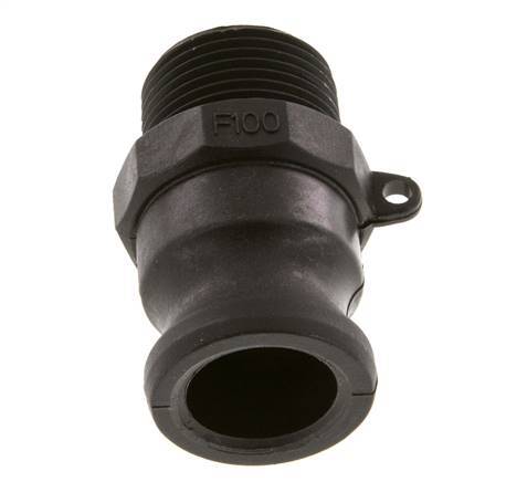 Camlock DN 25 (1'') Polypropylen-Kupplung R 1'' Außengewinde Typ F MIL-C-27487 [2 Stück] Bild 4