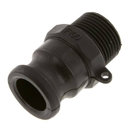 Camlock DN 25 (1'') Polypropylen-Kupplung R 1'' Außengewinde Typ F MIL-C-27487 [2 Stück] Bild 5