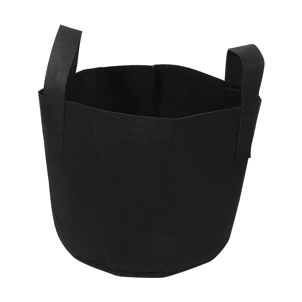 Schwarzer, Belüfteter Pflanzsack Für Gemüse Und Blumen, Pflanztopf (5 Gallonen, 25 X 30 Cm)