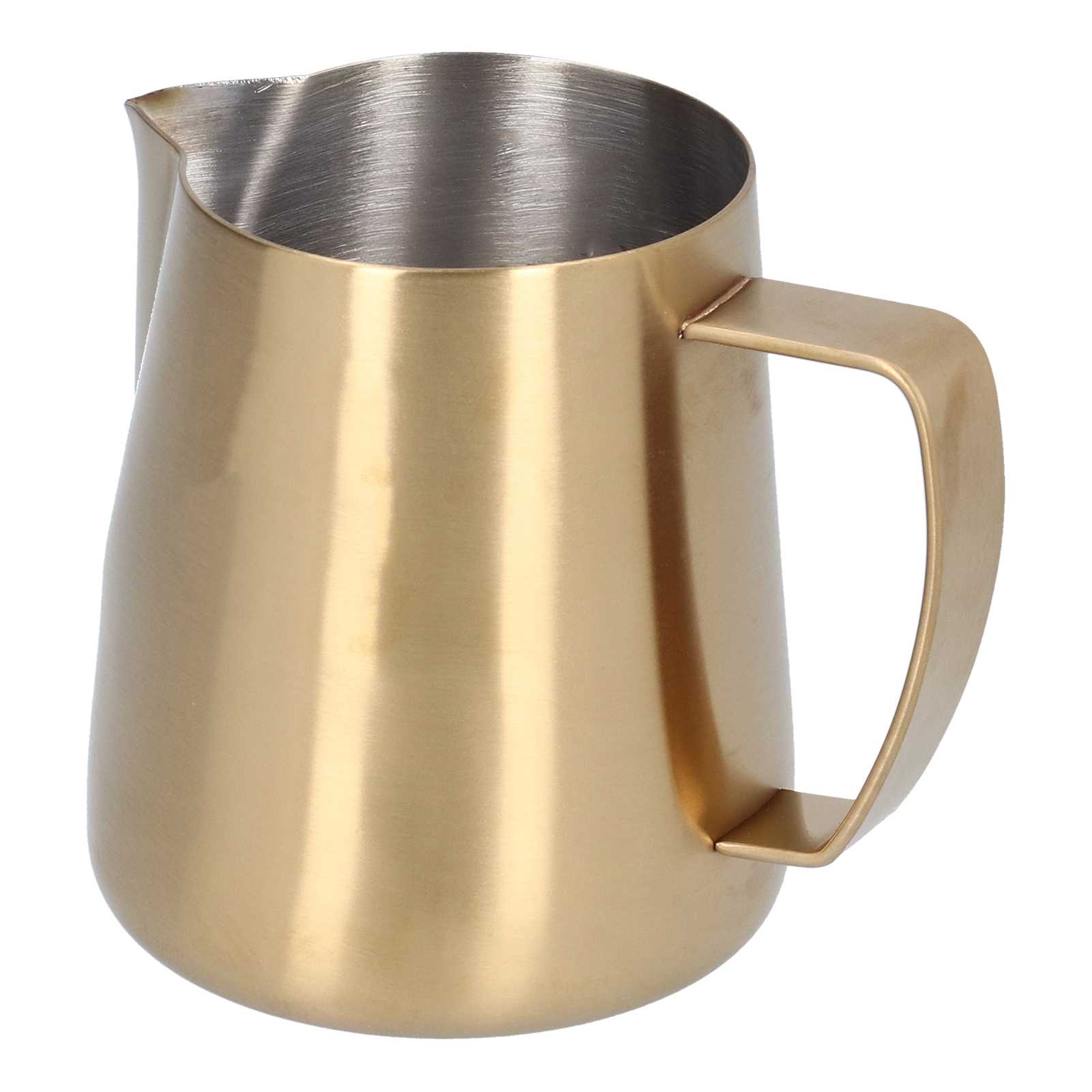 Vergoldeter Milchaufschäumer Aus Edelstahl 304 Mit Schwanenmotiv, 400 Ml, Für Den Hausgebrauch