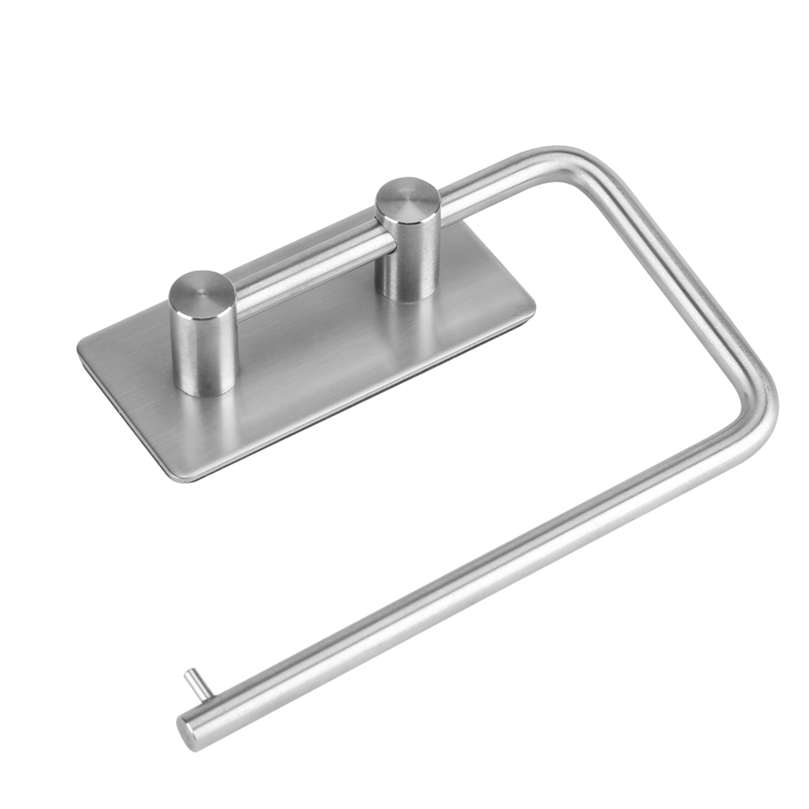 Selbstklebender Toilettenpapierhalter Aus Edelstahl 304 Für Bad/wc, Silberner Handtuchrollenhalter, 14,5 X 9 X 4,5 Cm