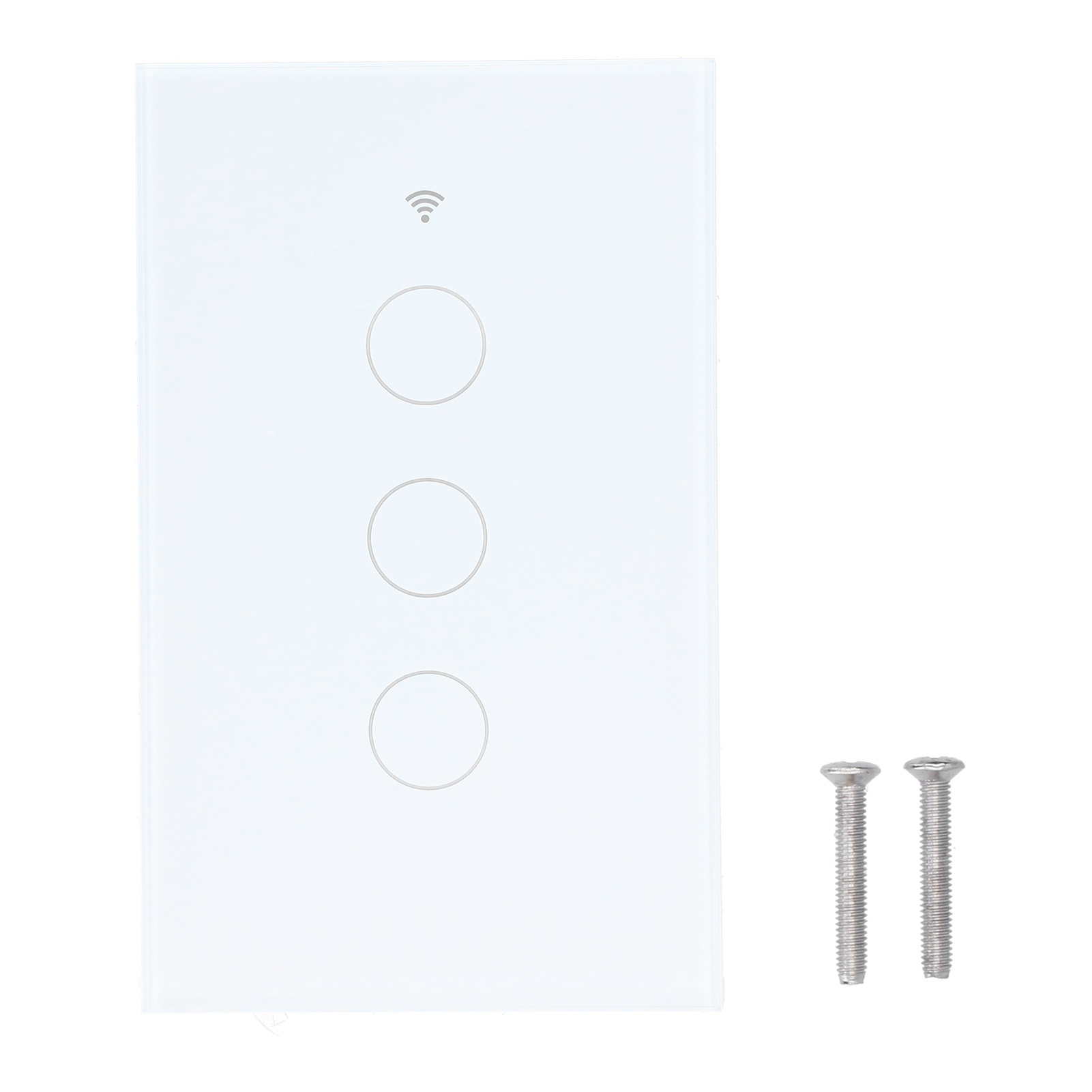 Intelligenter Drahtloser Touch-schalter Mit 3 Beleuchteten Tasten, Amerikanisches Design, Für Tuya Zigbee, 100–240 V, Weiß