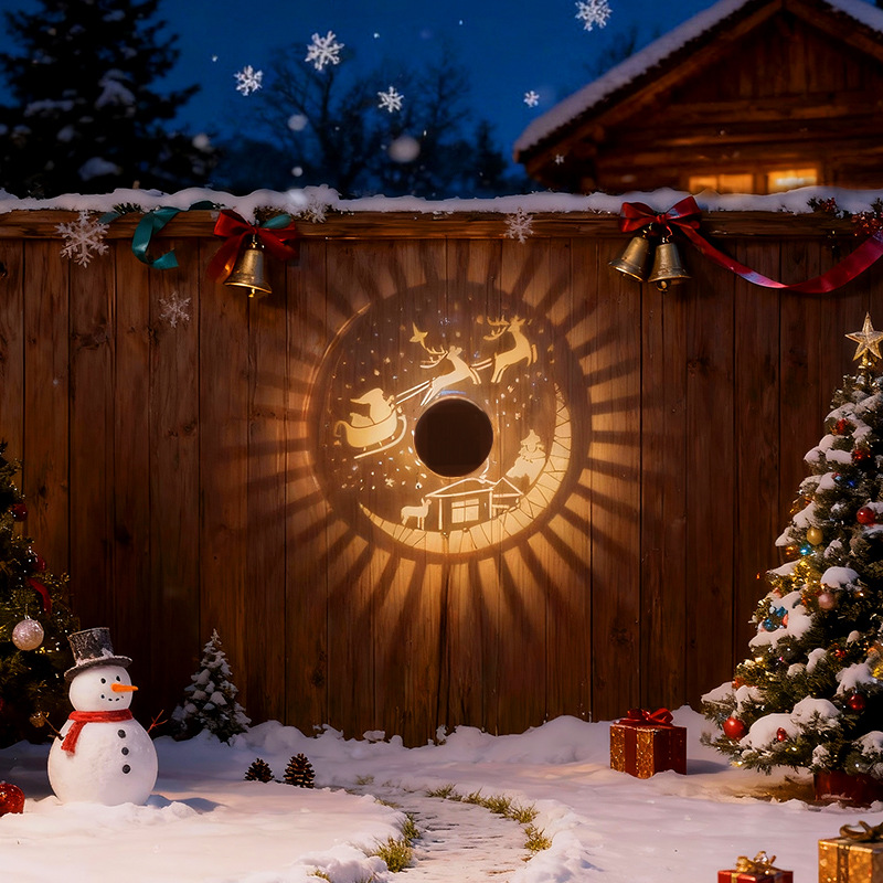 Weihnachtlicher Solarstrahler Mit Dekorativem Rentier, Wasserdicht (ip65), Für Garten, Hof Oder Terrasse. Festliche Stimmung Garantiert