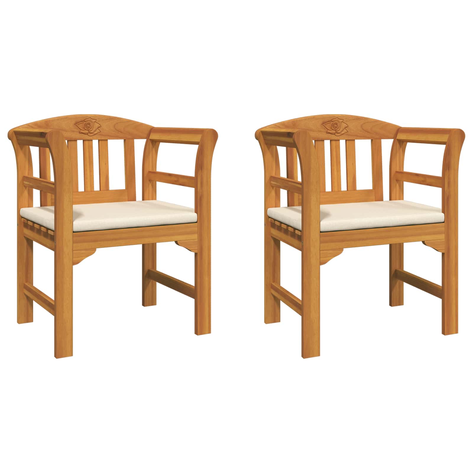Maison Exclusive - Rose Chair 68,5 X 46 X 82,5 Cm Massivholz Akaz