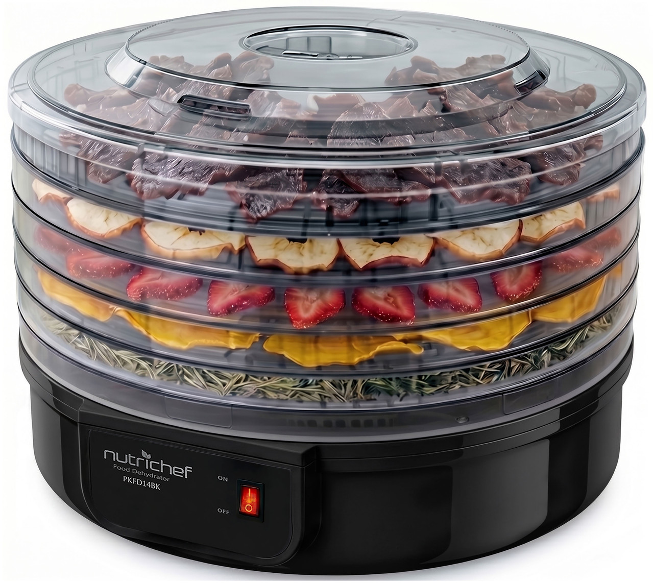 Nutrichef Dörrautomat 5 Einschübe, 300w, Schwarz