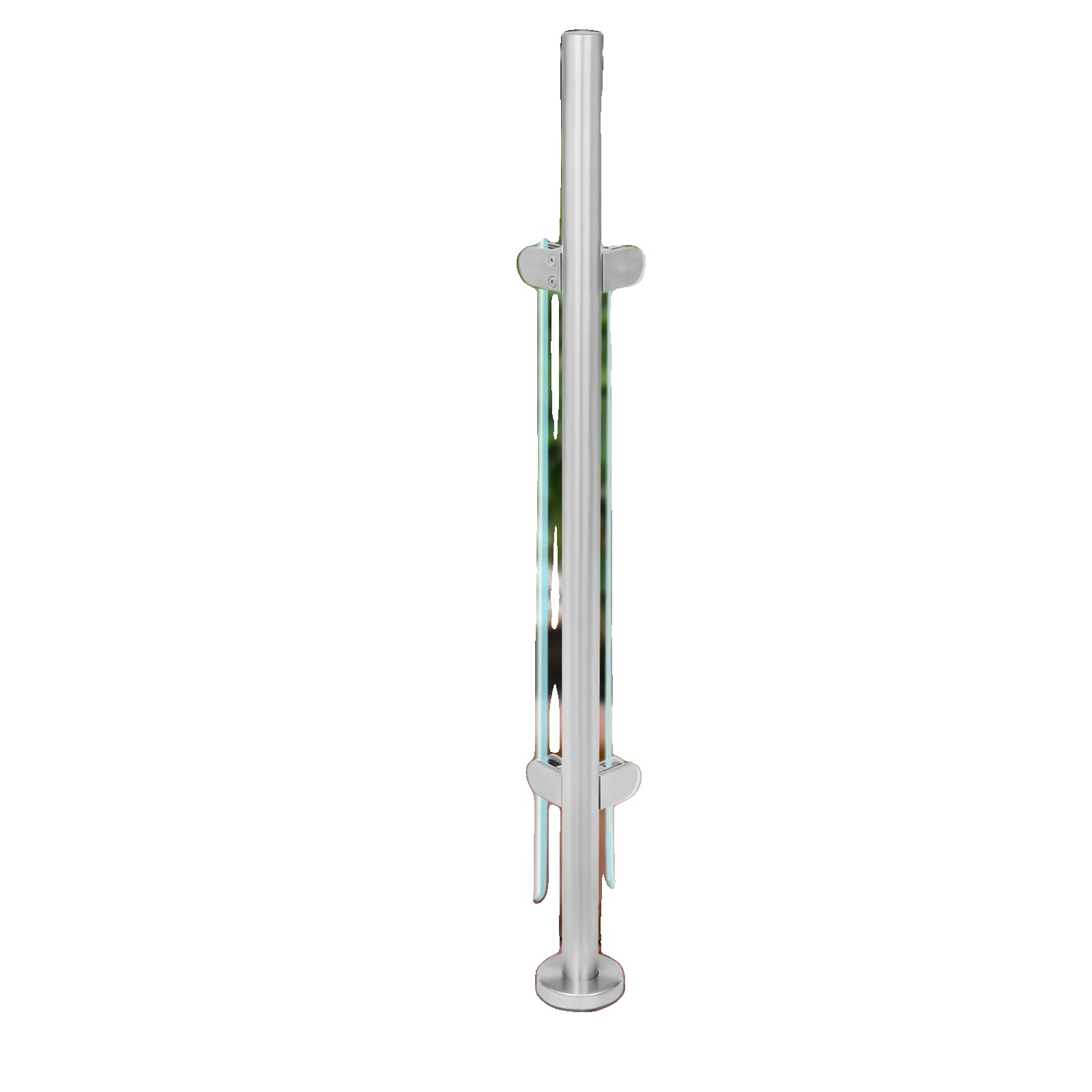 Geländerpfosten, 316 Edelstahl, 110 Cm Höhe, Silber
