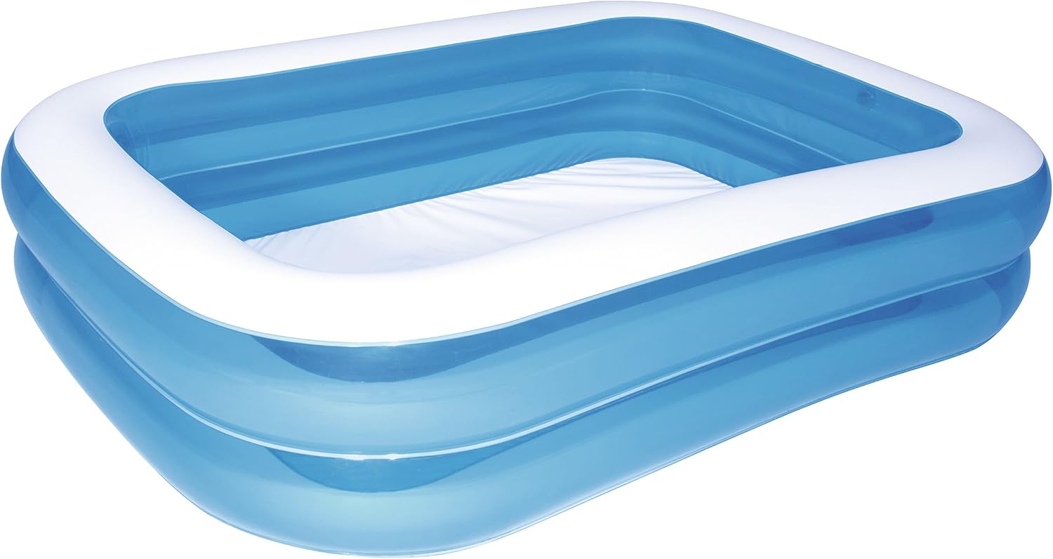 Deluxe Aufblasbarer Swimmingpool 201x150x51 Cm – Blau, 450 L