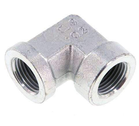 90 Grad abgewinkelte Verschraubung G1/2'' Innengewinde Hochdruck Stahl 225bar (3161.25psi) Hydraulik