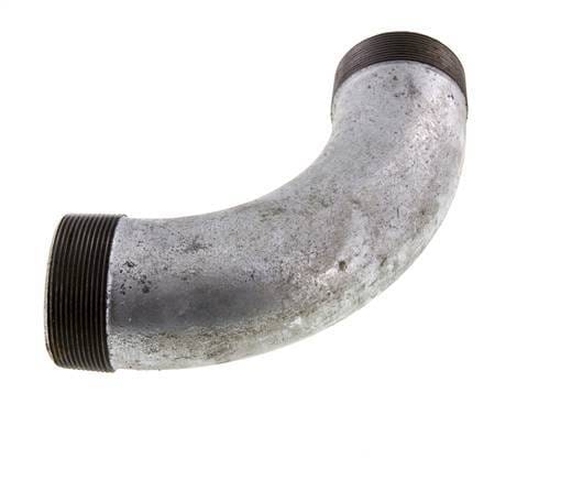 90Grad abgewinkeltes Rohr R2 1/2'' Gusseisen 25bar (351.25psi)