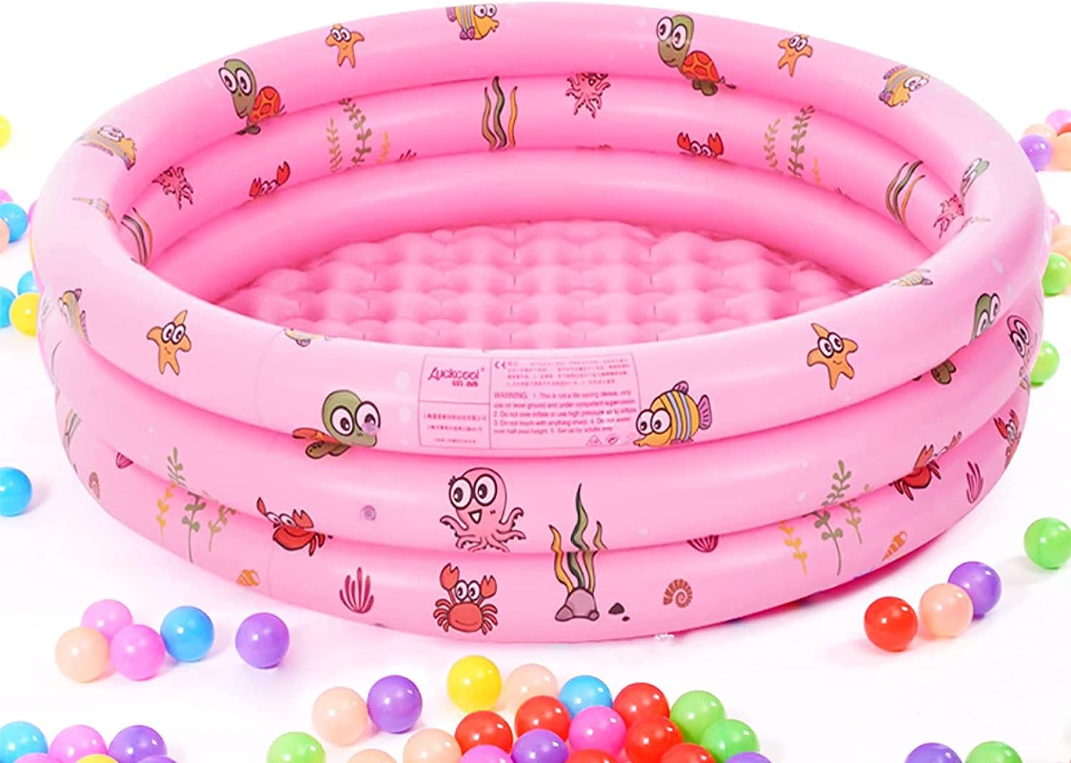 Rundes Kinderbecken 100x35 Cm – Aufblasbares Planschbecken