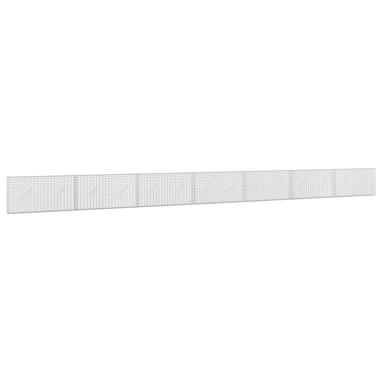 Gabione Mit 5 Mm Draht Und 5x2,5 Cm Maschen 700x10x50 Cm Vidaxl