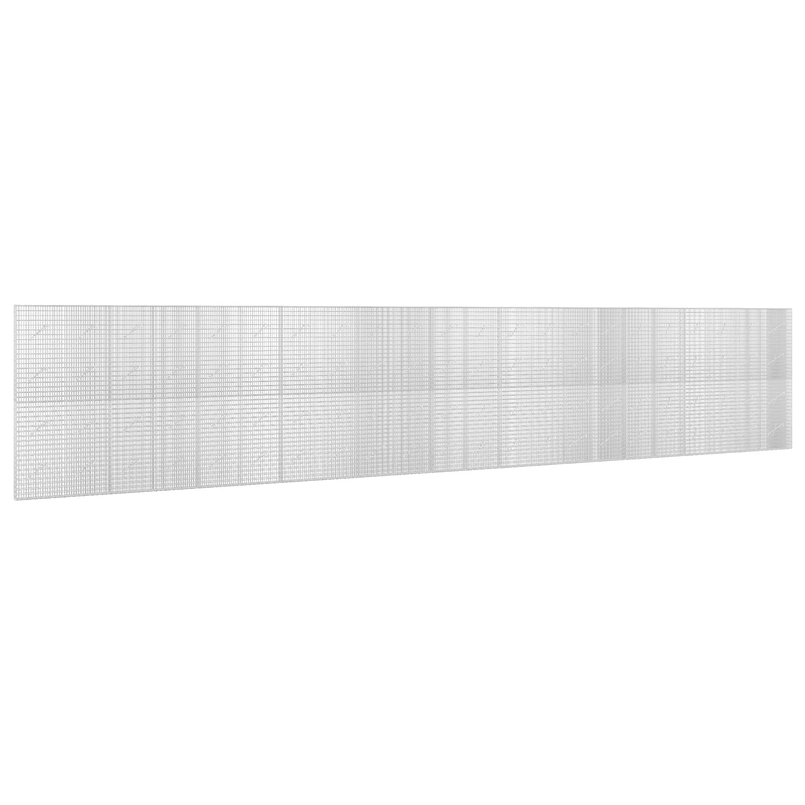 Gabione Mit 5 Mm Draht Und 5x2,5 Cm Maschen 1100x10x200 Cm Vidaxl