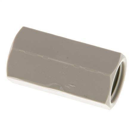 Muffe G1/4'' Innengewinde Polypropylen (pp) 10bar (140,5psi) FDA 17mm Sechskant Bild 2