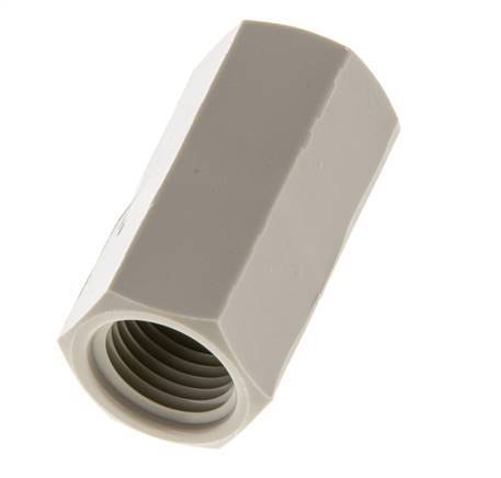 Muffe G1/4'' Innengewinde Polypropylen (pp) 10bar (140,5psi) FDA 17mm Sechskant Bild 4