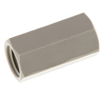 Muffe G1/4'' Innengewinde Polypropylen (pp) 10bar (140,5psi) FDA 17mm Sechskant Bild 5