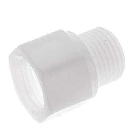 Verlängerung mit Gewinde G1/2'' Außengewinde x Innengewinde Polypropylen (pp) 10bar (140,5psi) FDA 27mm Sechskant