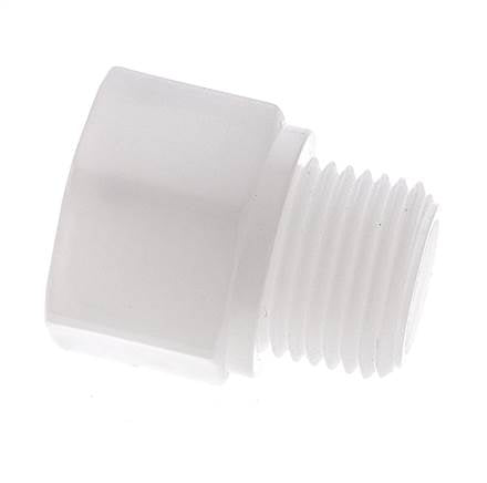 Verlängerung mit Gewinde G1/2'' Außengewinde x Innengewinde Polypropylen (pp) 10bar (140,5psi) FDA 27mm Sechskant Bild 2