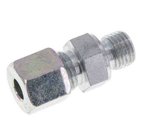 M14x1,5 Außengewinde x 8S Verzinkter Stahl Gerade Schneidring 630 Bar DIN 2353 [2 Stück]
