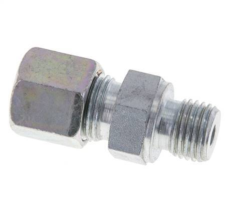 M14x1,5 Außengewinde x 8S Verzinkter Stahl Gerade Schneidring 630 Bar DIN 2353 [2 Stück] Bild 2