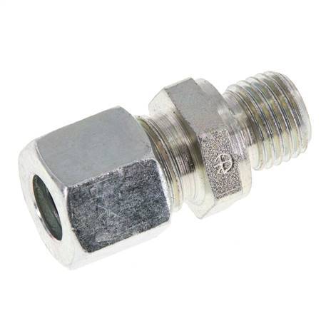M14x1,5 Außengewinde x 10L Verzinkter Stahl Gerade Schneidring 315 Bar DIN 2353 [2 Stück]