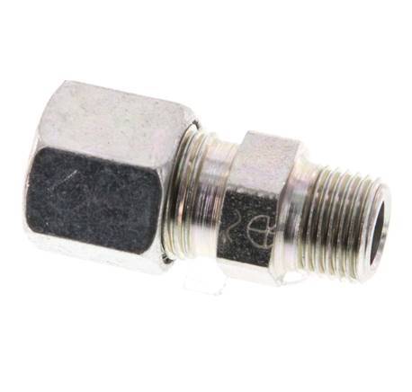 R 1/8'' Außengewinde x 8LL Verzinkter gerader Stahlschneidring 100 Bar DIN 2353 [2 Stück] Bild 2