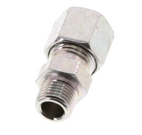 R 1/8'' Außengewinde x 8LL Verzinkter gerader Stahlschneidring 100 Bar DIN 2353 [2 Stück] Bild 4
