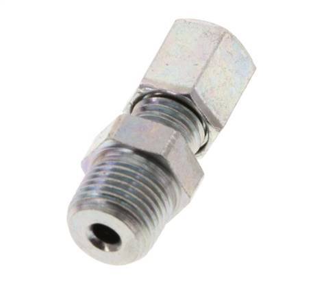 R 1/8'' Außengewinde x 4LL Verzinkter gerader Stahlschneidring 100 bar DIN 2353 [2 Stück] Bild 4