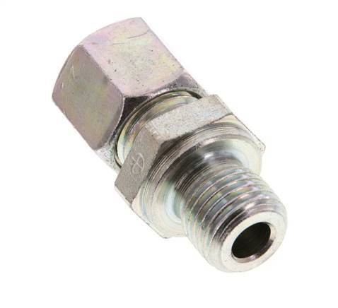 G 1/4'' Außengewinde x 8L Verzinkter Stahl Gerade Schneidring 315 Bar DIN 2353 [2 Stück] Bild 3