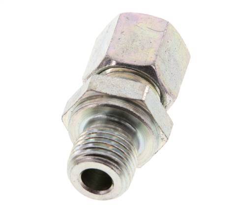 G 1/4'' Außengewinde x 8L Verzinkter Stahl Gerade Schneidring 315 Bar DIN 2353 [2 Stück] Bild 4