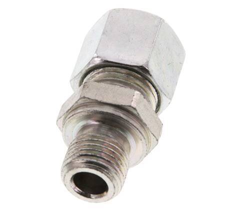G 1/4'' Außengewinde x 10L Verzinkter Stahl Gerade Schneidring 315 Bar DIN 2353 [2 Stück] Bild 4