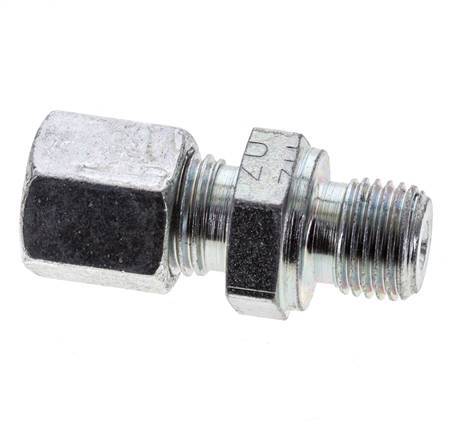 G 1/4'' Außengewinde x 6S Verzinkter Stahl Gerade Schneidring 630 Bar DIN 2353 [2 Stück] Bild 2