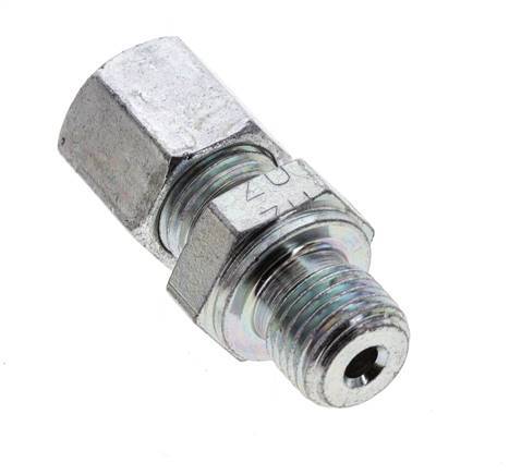 G 1/4'' Außengewinde x 6S Verzinkter Stahl Gerade Schneidring 630 Bar DIN 2353 [2 Stück] Bild 3