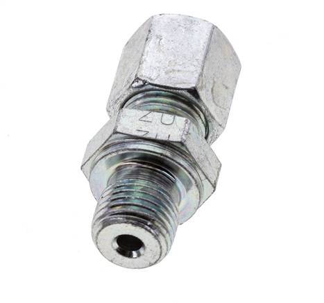 G 1/4'' Außengewinde x 6S Verzinkter Stahl Gerade Schneidring 630 Bar DIN 2353 [2 Stück] Bild 4