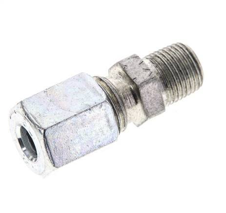 1/8'' NPT Außengewinde x 6L Verzinkter Stahl Gerade Schneidring 315 Bar DIN 2353 [2 Stück] Bild 2