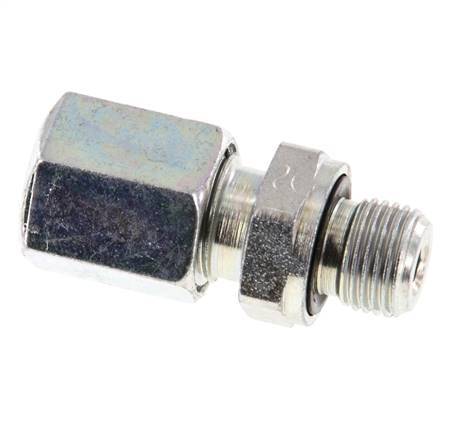 G 1/8'' Außengewinde x 6L Verzinkter gerader Stahlschneidring mit FKM-Dichtung 315 bar DIN 2353 [2 Stück] Bild 3
