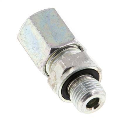 G 1/8'' Außengewinde x 6L Verzinkter gerader Stahlschneidring mit FKM-Dichtung 315 bar DIN 2353 [2 Stück] Bild 4